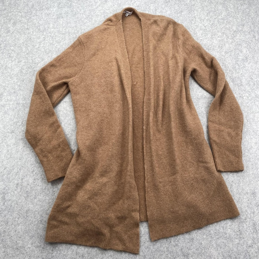 Madewell Cardigan Sweater Womens Medium Brown Wool Blend Open Front Knit